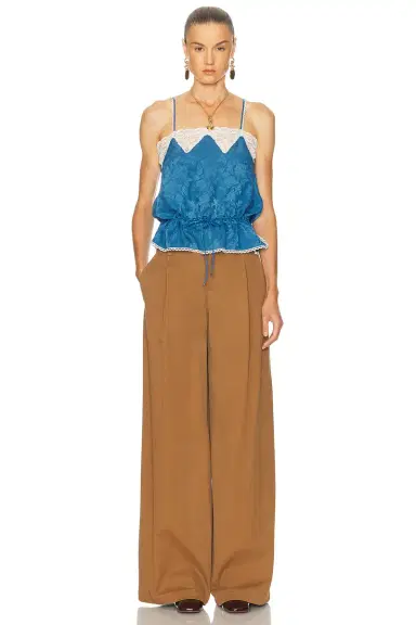 Chloé Silk Roses Jacquard Top | Thumbnail 4 Chloé Silk Roses Jacquard Top | Thumbnail 4