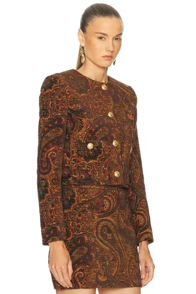 Chloé Paisley Jacquard Jacket | Thumbnail 2 Chloé Paisley Jacquard Jacket | Thumbnail 2