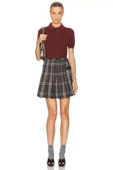 Burberry Check Mini Skirt | Thumbnail 5 Burberry Check Mini Skirt | Thumbnail 5