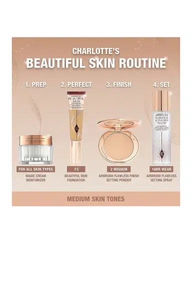 Charlotte Tilbury Charlotte's Beautiful Skin Medium Coverage Liquid Foundation with Hyaluronic Acid | Thumbnail 8 Charlotte Tilbury Charlotte's Beautiful Skin Medium Coverage Liquid Foundation with Hyaluronic Acid | Thumbnail 8