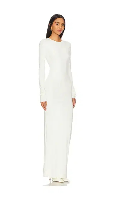 ÉTERNE Long Sleeve Crewneck Maxi Dress | Thumbnail 2 ÉTERNE Long Sleeve Crewneck Maxi Dress | Thumbnail 2