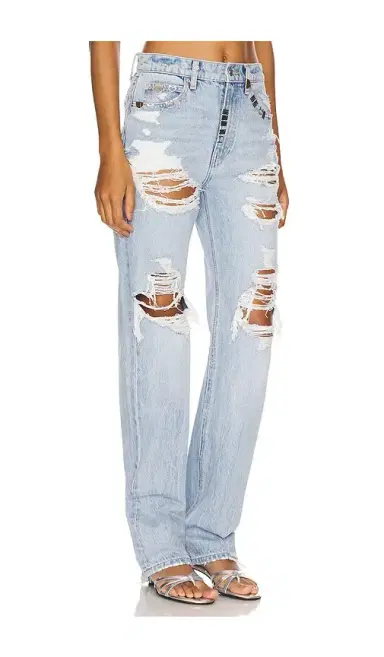 Alexander Wang Distressed Ez Mid Rise Jean | Thumbnail 2 Alexander Wang Distressed Ez Mid Rise Jean | Thumbnail 2