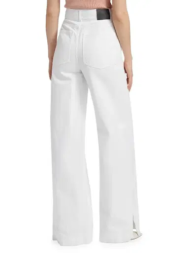 Toccin Women's Eileen Slit Wide-Leg Pants - Optic | Thumbnail 5 Toccin Women's Eileen Slit Wide-Leg Pants - Optic | Thumbnail 5