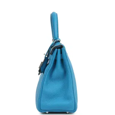 HERMÈS Hermes Kelly Retourne 25 Bleu Zanzibar Togo Palladium Hardware | Thumbnail 4 HERMÈS Hermes Kelly Retourne 25 Bleu Zanzibar Togo Palladium Hardware | Thumbnail 4