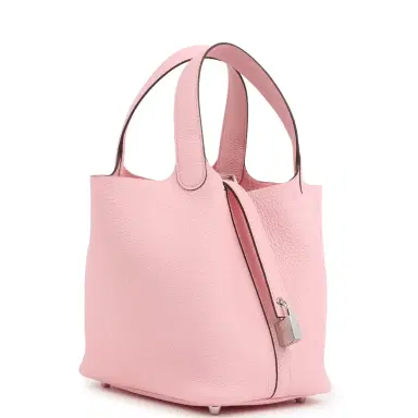 HERMÈS Hermes Picotin Lock 18 Rose Sakura Clemence Palladium Hardware | Thumbnail 3 HERMÈS Hermes Picotin Lock 18 Rose Sakura Clemence Palladium Hardware | Thumbnail 3