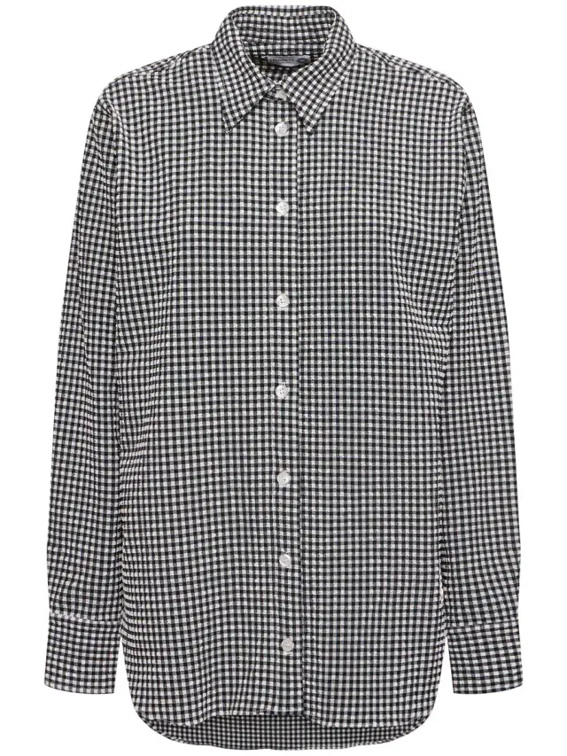 Vichy Printed Oversized Shirt Vichy Printed Oversized Shirt