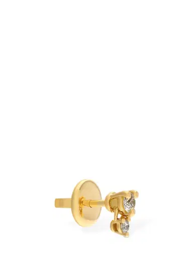 DELFINA DELETTREZ 18kt Dancing Diamond Mono Earring | Thumbnail 3 DELFINA DELETTREZ 18kt Dancing Diamond Mono Earring | Thumbnail 3