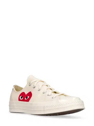 COMME DES GARÇONS PLAY 20mm Play Converse Cotton Sneakers | Thumbnail 3 COMME DES GARÇONS PLAY 20mm Play Converse Cotton Sneakers | Thumbnail 3