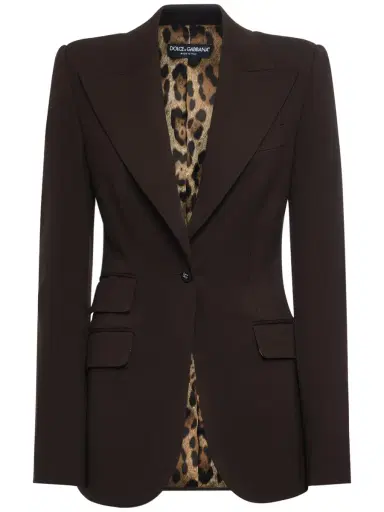 DOLCE & GABBANA Single Breast Jersey Jacket | Thumbnail 1 DOLCE & GABBANA Single Breast Jersey Jacket | Thumbnail 1