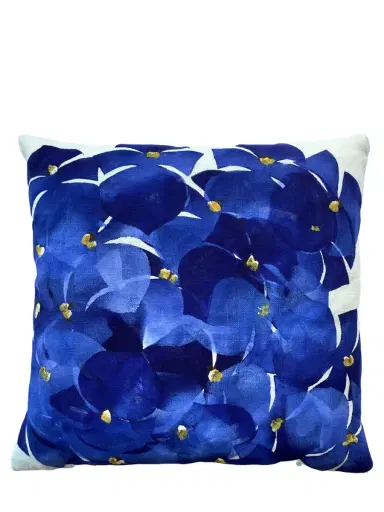 CHIARA GRIFANTINI Hydrangea Blu Cushion | Thumbnail 3 CHIARA GRIFANTINI Hydrangea Blu Cushion | Thumbnail 3