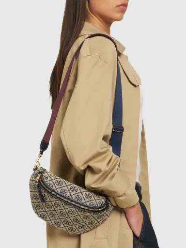 TORY BURCH T Monogram Canvas Belt Bag | Thumbnail 3 TORY BURCH T Monogram Canvas Belt Bag | Thumbnail 3