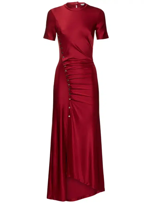 Draped Viscose Blend Jersey Midi Dress Draped Viscose Blend Jersey Midi Dress