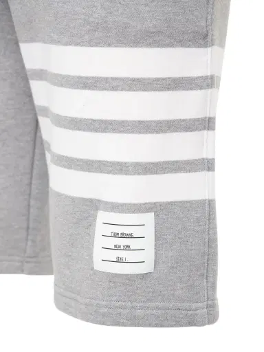 THOM BROWNE 4-bar Cotton Jersey Shorts | Thumbnail 4 THOM BROWNE 4-bar Cotton Jersey Shorts | Thumbnail 4