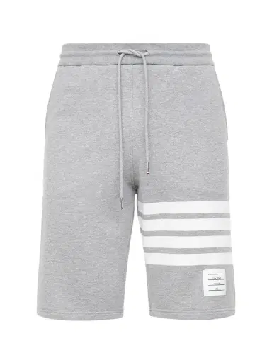 THOM BROWNE 4-bar Cotton Jersey Shorts | Thumbnail 1 THOM BROWNE 4-bar Cotton Jersey Shorts | Thumbnail 1