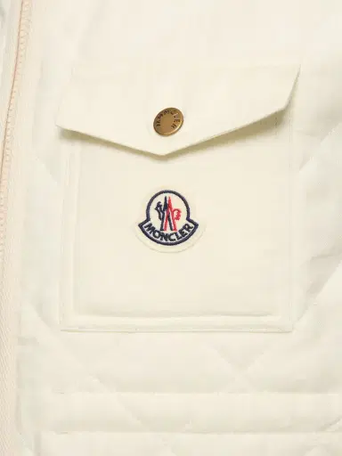 MONCLER Vigny Diamond Quilted Linen Vest | Thumbnail 5 MONCLER Vigny Diamond Quilted Linen Vest | Thumbnail 5