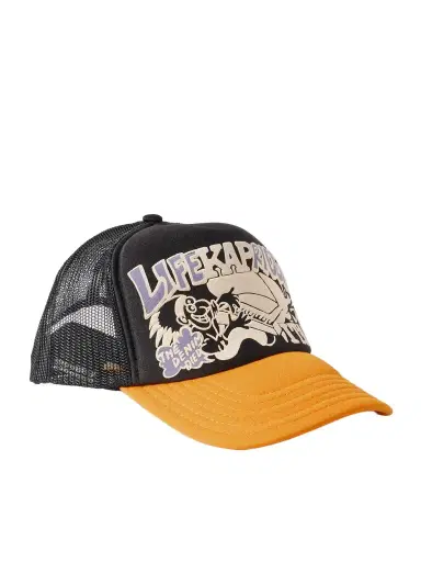 KAPITAL Life Kapriccio Mesh-Trimmed Printed Scuba Trucker Cap - Men | Thumbnail 1 KAPITAL Life Kapriccio Mesh-Trimmed Printed Scuba Trucker Cap - Men | Thumbnail 1