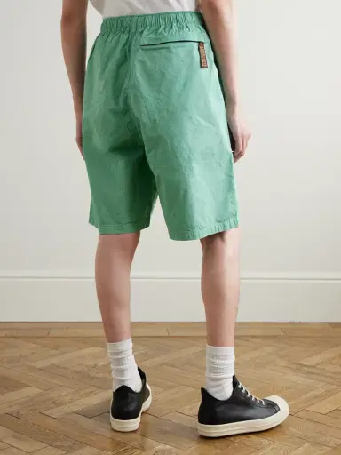 KAPITAL Easy Wide-Leg Belted Cotton-Twill Shorts - Men | Thumbnail 4 KAPITAL Easy Wide-Leg Belted Cotton-Twill Shorts - Men | Thumbnail 4