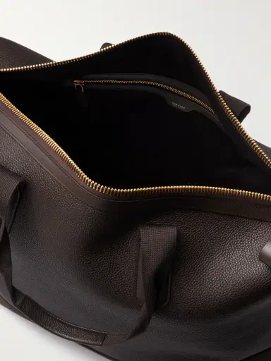 Tom Ford Suede-Trimmed Full-Grain Leather Weekend Bag - Men | Thumbnail 5 Tom Ford Suede-Trimmed Full-Grain Leather Weekend Bag - Men | Thumbnail 5