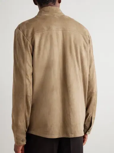 Canali Suede Jacket - Men | Thumbnail 4 Canali Suede Jacket - Men | Thumbnail 4