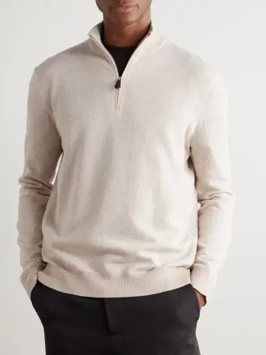 Loro Piana Roadster Cashmere Half-Zip Sweater - Men | Thumbnail 3 Loro Piana Roadster Cashmere Half-Zip Sweater - Men | Thumbnail 3