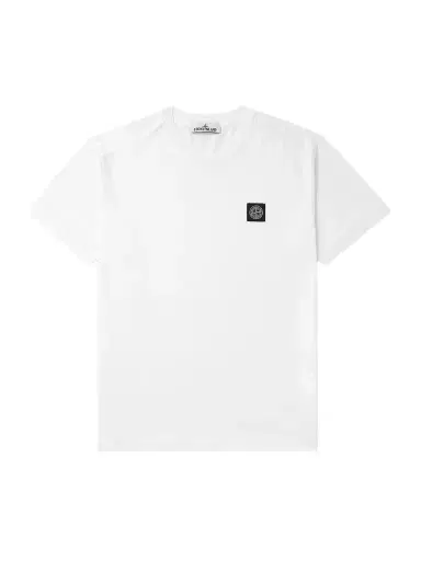 Stone Island Logo-Appliquéd Garment-Dyed Cotton-Jersey T-Shirt - Men | Thumbnail 1 Stone Island Logo-Appliquéd Garment-Dyed Cotton-Jersey T-Shirt - Men | Thumbnail 1