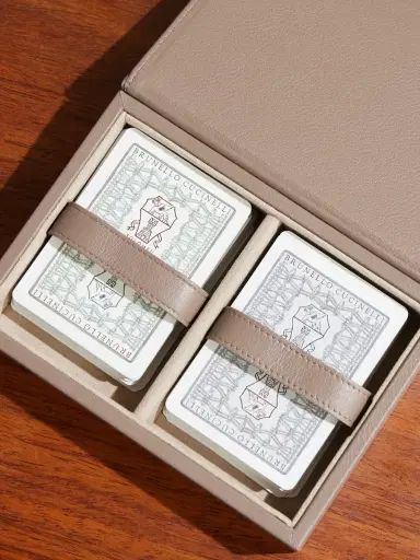 Brunello Cucinelli Full-Grain Leather Playing Card Set - Men | Thumbnail 3 Brunello Cucinelli Full-Grain Leather Playing Card Set - Men | Thumbnail 3