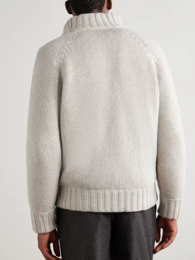 Brunello Cucinelli Cashmere Zip-Up Cardigan - Men | Thumbnail 4 Brunello Cucinelli Cashmere Zip-Up Cardigan - Men | Thumbnail 4