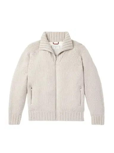 Brunello Cucinelli Cashmere Zip-Up Cardigan - Men | Thumbnail 1 Brunello Cucinelli Cashmere Zip-Up Cardigan - Men | Thumbnail 1