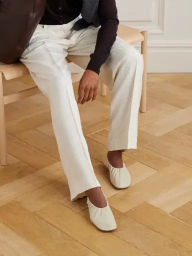 Le Monde Béryl Mica Gathered Leather Ballet Flats | Thumbnail 2 Le Monde Béryl Mica Gathered Leather Ballet Flats | Thumbnail 2