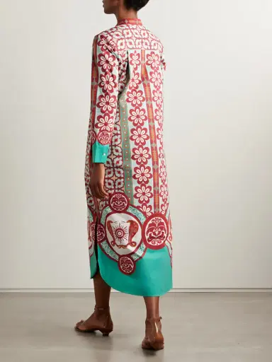 La DoubleJ Sundowner Floral-print Cotton-poplin Midi Shirt Dress | Thumbnail 3 La DoubleJ Sundowner Floral-print Cotton-poplin Midi Shirt Dress | Thumbnail 3