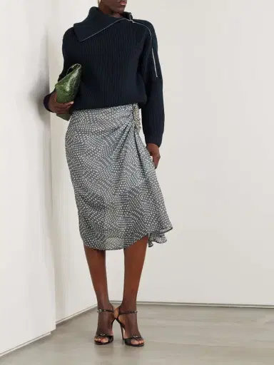 Dries Van Noten Ribbed Wool Sweater | Thumbnail 2 Dries Van Noten Ribbed Wool Sweater | Thumbnail 2