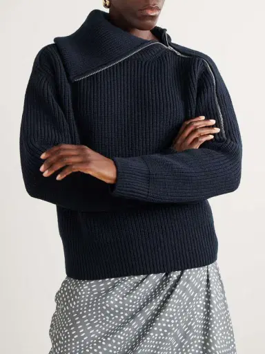 Dries Van Noten Ribbed Wool Sweater | Thumbnail 3 Dries Van Noten Ribbed Wool Sweater | Thumbnail 3