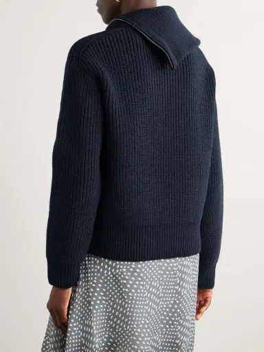 Dries Van Noten Ribbed Wool Sweater | Thumbnail 4 Dries Van Noten Ribbed Wool Sweater | Thumbnail 4