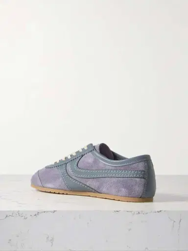 Dries Van Noten Leather-trimmed Suede Sneakers | Thumbnail 3 Dries Van Noten Leather-trimmed Suede Sneakers | Thumbnail 3