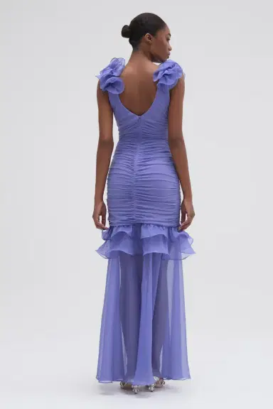 PatBo SILK PLISSE FLUTTER GOWN | Thumbnail 3 PatBo SILK PLISSE FLUTTER GOWN | Thumbnail 3