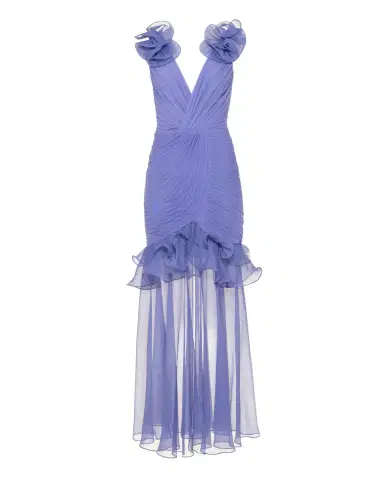 PatBo SILK PLISSE FLUTTER GOWN | Thumbnail 4 PatBo SILK PLISSE FLUTTER GOWN | Thumbnail 4