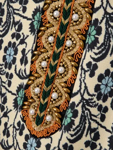 Valentino Garavani Embellished Tasseled Jacquard Mini Dress | Thumbnail 4 Valentino Garavani Embellished Tasseled Jacquard Mini Dress | Thumbnail 4