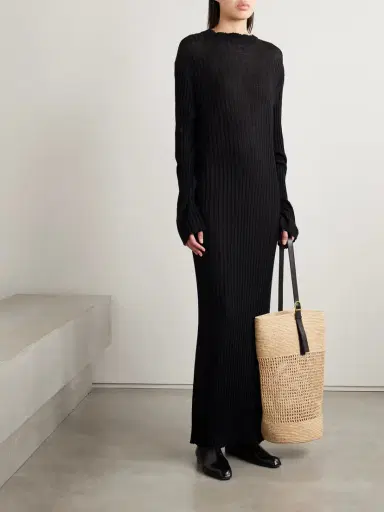 Khaite Sigrid Ribbed Merino Wool-blend Maxi Dress | Thumbnail 2 Khaite Sigrid Ribbed Merino Wool-blend Maxi Dress | Thumbnail 2