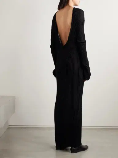 Khaite Sigrid Ribbed Merino Wool-blend Maxi Dress | Thumbnail 3 Khaite Sigrid Ribbed Merino Wool-blend Maxi Dress | Thumbnail 3