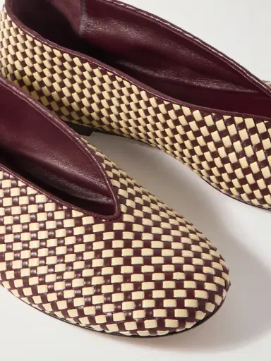 Bottega Veneta Two-tone Intrecciato Leather Ballet Flats | Thumbnail 4 Bottega Veneta Two-tone Intrecciato Leather Ballet Flats | Thumbnail 4