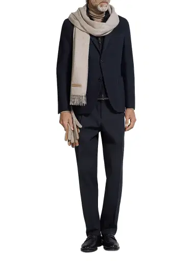Zegna Men's High Performance Jersey Blazer Jacket - Navy Blue - Size 46 | Thumbnail 5 Zegna Men's High Performance Jersey Blazer Jacket - Navy Blue - Size 46 | Thumbnail 5