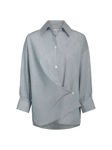 TWP Women's New Earl Cotton Shirt - Pinegrove White | Thumbnail 1 TWP Women's New Earl Cotton Shirt - Pinegrove White | Thumbnail 1