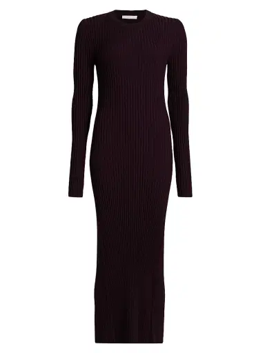 Helmut Lang Women's Ribbed Back Cut-Out Maxi Dress | Thumbnail 1 Helmut Lang Women's Ribbed Back Cut-Out Maxi Dress | Thumbnail 1