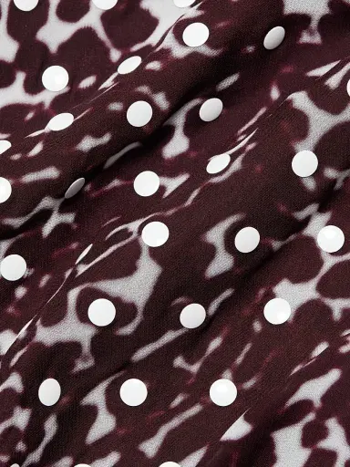 Dries Van Noten Women's Deyon Printed Midi-Dress - Burgundy | Thumbnail 7 Dries Van Noten Women's Deyon Printed Midi-Dress - Burgundy | Thumbnail 7