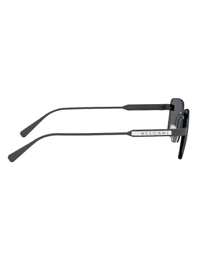 BVLGARI Men's Finissimo 60MM Rectangular Sunglasses - Black Grey | Thumbnail 7 BVLGARI Men's Finissimo 60MM Rectangular Sunglasses - Black Grey | Thumbnail 7