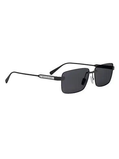 BVLGARI Men's Finissimo 60MM Rectangular Sunglasses - Black Grey | Thumbnail 8 BVLGARI Men's Finissimo 60MM Rectangular Sunglasses - Black Grey | Thumbnail 8