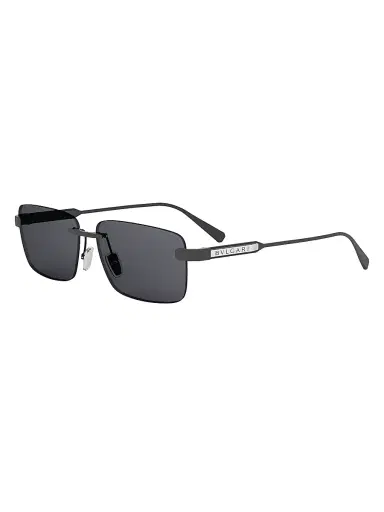 BVLGARI Men's Finissimo 60MM Rectangular Sunglasses - Black Grey | Thumbnail 1 BVLGARI Men's Finissimo 60MM Rectangular Sunglasses - Black Grey | Thumbnail 1