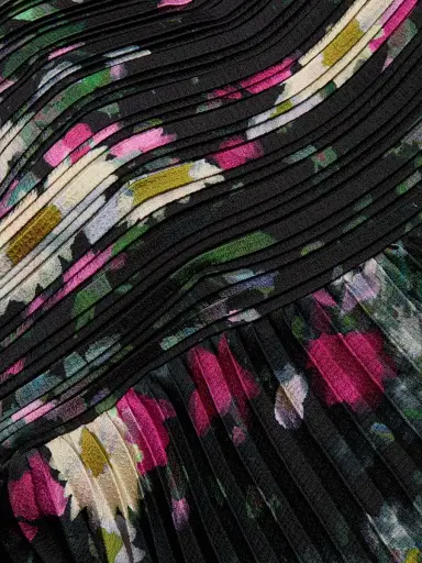 Kobi Halperin Women's Ezra Floral Pleated Midi-Dress - Black Multi | Thumbnail 7 Kobi Halperin Women's Ezra Floral Pleated Midi-Dress - Black Multi | Thumbnail 7
