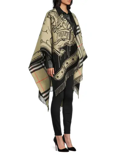 Burberry Women's Stormy Knight Wool Cape | Thumbnail 4 Burberry Women's Stormy Knight Wool Cape | Thumbnail 4