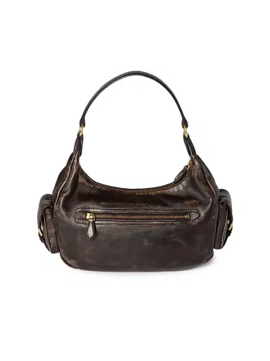 Miu Miu Women's Pocket Nappa Leather Shoulder Bag - Brown | Thumbnail 6 Miu Miu Women's Pocket Nappa Leather Shoulder Bag - Brown | Thumbnail 6